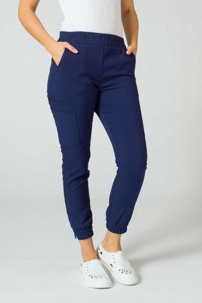 Women's Sunrise Uniforms Premium scrubs set (Joy top, Chill trousers) true navy-7