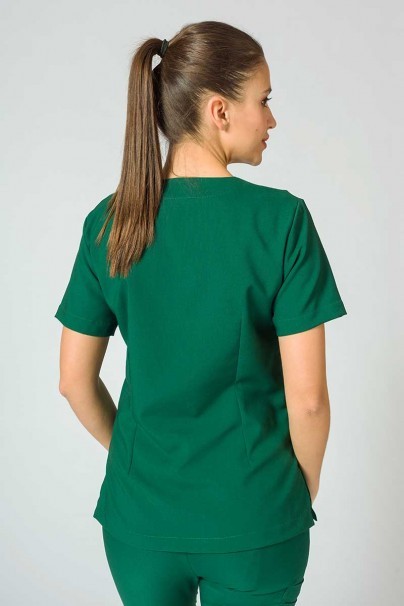 Women’s Sunrise Uniforms Premium Joy scrubs top bottle green-5