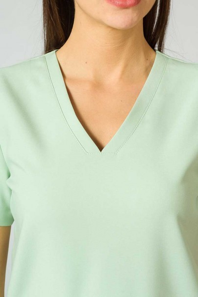 Women’s Sunrise Uniforms Premium Joy scrubs top pistachio-2