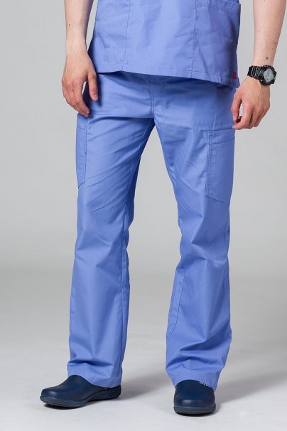 Men's Maevn Red Panda scrubs set ceil blue-5