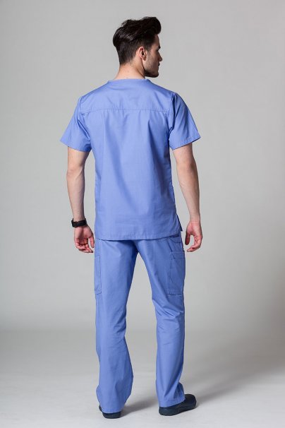 Men's Maevn Red Panda scrubs set ceil blue-1