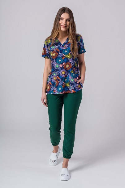 Women’s Maevn Prints scrub top Dawn Garden-1