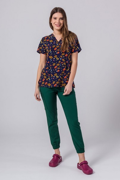 Women’s Maevn Prints scrub top Wildflower Whispers-1