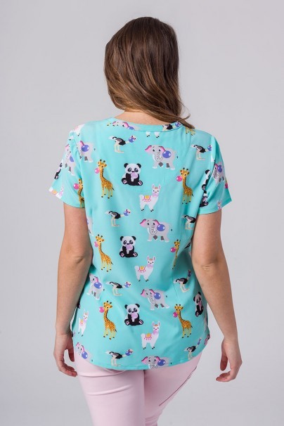 Women’s Maevn Prints scrub top Bubblicious-3