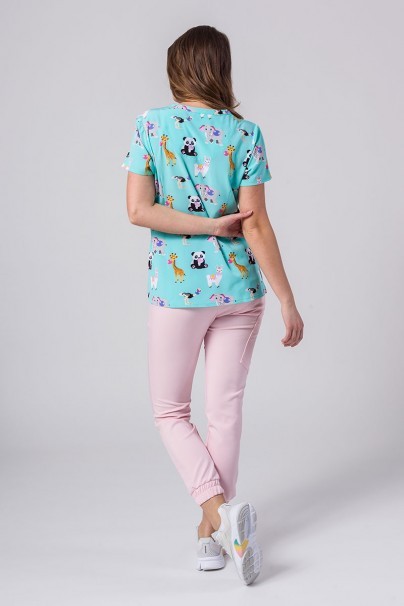 Women’s Maevn Prints scrub top Bubblicious-2