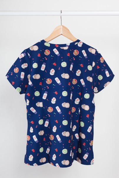 Women’s Maevn Prints scrub top milk and cookies-2