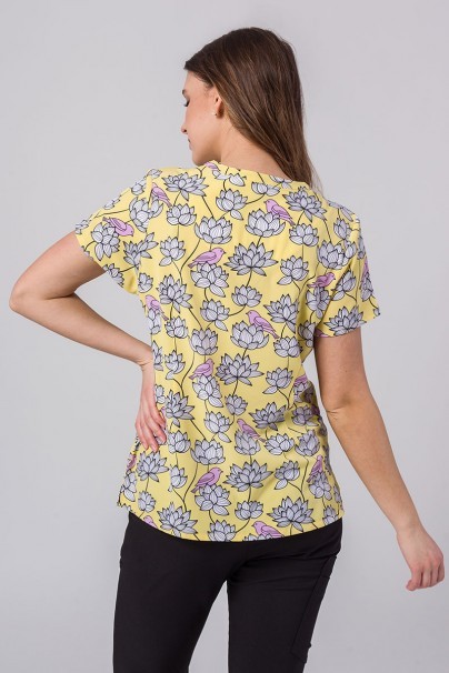 Women’s Maevn Prints scrub top Birds in Bloom-3