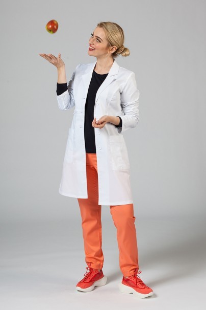 Women’s Adar Uniforms Tab-Waist lab coat (elastic) -1
