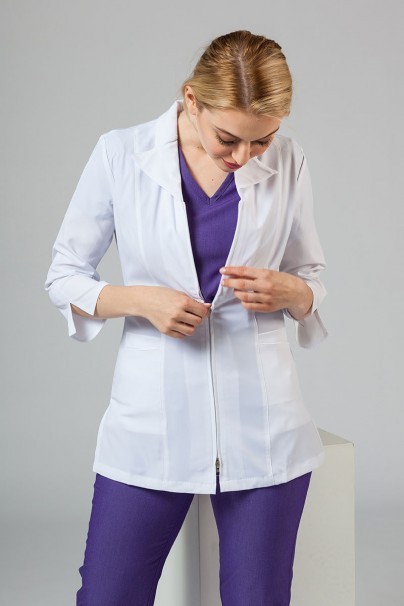 Women’s Maevn Smart Classic 3/4 sleeve lab coat (elastic)-2