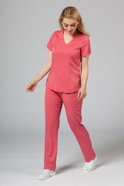 Women’s Adar Uniforms Modern scrub top rapture rose-2