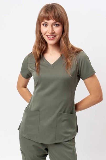 Women's Healing Hands scrubs set (Monica top, Rebecca trousers) olive-4