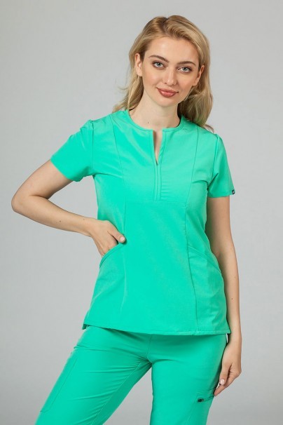 Adar Uniforms scrubs set Cargo (with Notched top – elastic) sea glass-2