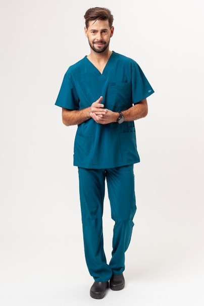 Men's Dickies EDS Essentials V-neck scrub top caribbean blue-7