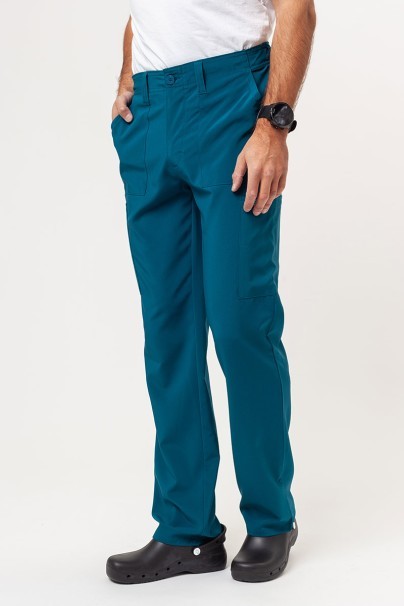 Men's Dickies EDS Essentials (V-neck top, Natural Rise trousers) scrubs set caribbean blue-8