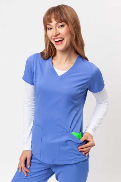 Women's Healing Hands scrubs set (Monica top, Rebecca trousers) ceil blue-3