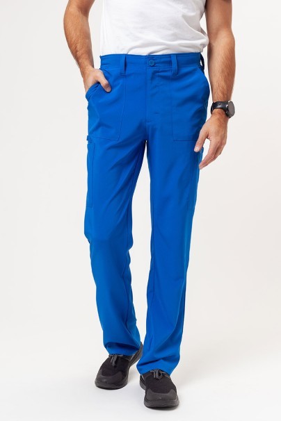 Men's Dickies EDS Essentials (V-neck top, Natural Rise trousers) scrubs set royal blue-7