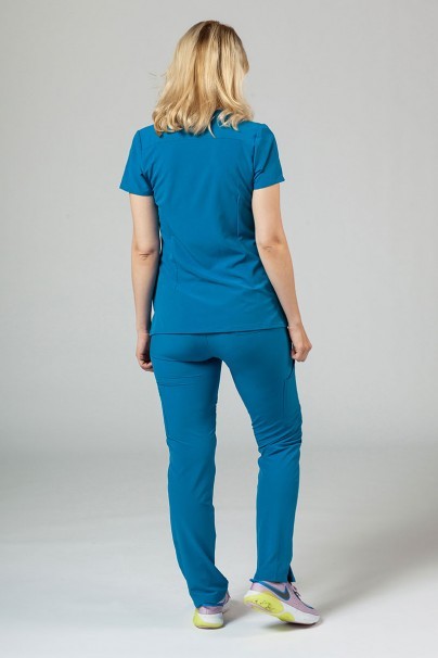 Adar Uniforms scrubs set Cargo (with Notched top – elastic) royal blue-1