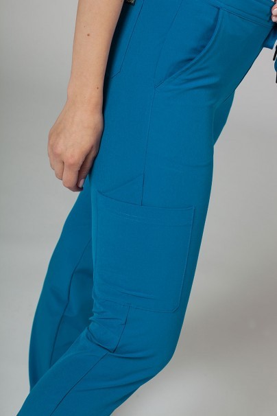 Women’s Adar Uniforms Skinny Leg Cargo scrub trousers royal blue-5
