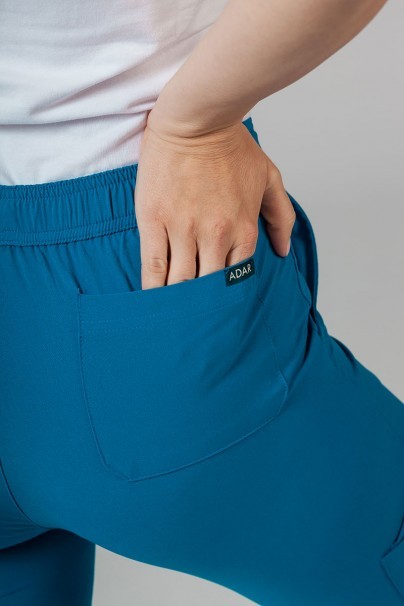 Women’s Adar Uniforms Skinny Leg Cargo scrub trousers royal blue-8