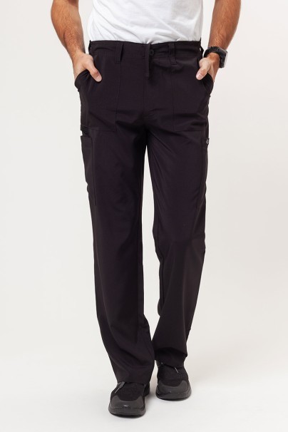 Men's Dickies EDS Essentials (V-neck top, Natural Rise trousers) scrubs set black-7