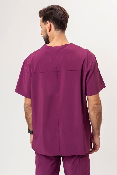 Men's Dickies EDS Essentials V-neck scrub top wine-1