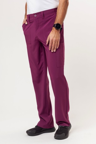 Men's Dickies EDS Essentials (V-neck top, Natural Rise trousers) scrubs set wine-7
