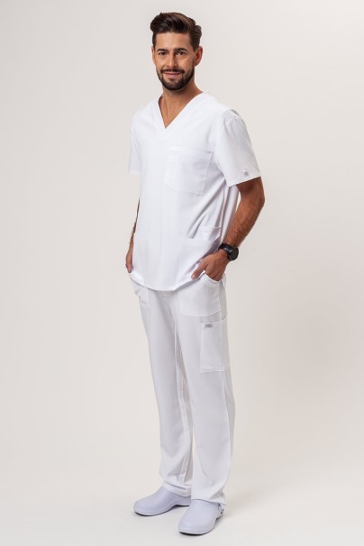 Men's Dickies EDS Essentials V-neck scrub top white-5