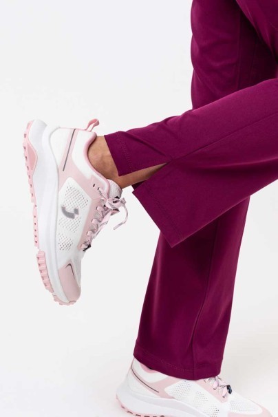 Women's Healing Hands Rebecca Flare scrub trousers wine-6