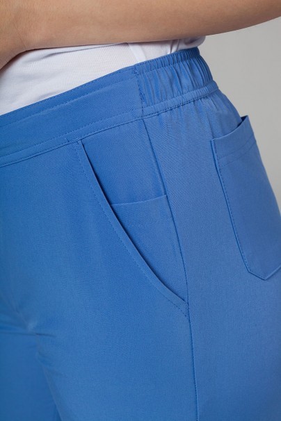 Women’s Adar Uniforms Skinny Leg Cargo scrub trousers ceil blue-7