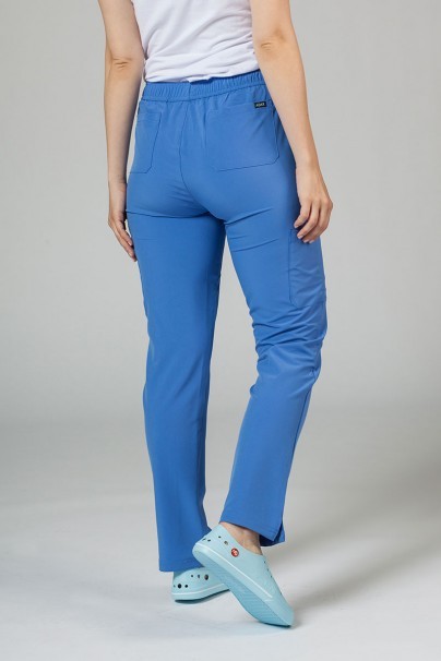 Women’s Adar Uniforms Skinny Leg Cargo scrub trousers ceil blue-2
