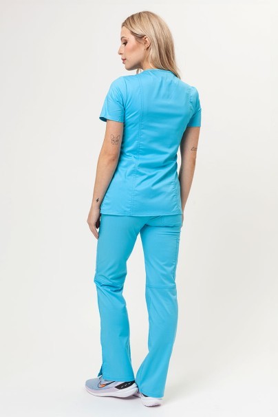 Women’s Cherokee Revolution Mock scrub top turquoise-5