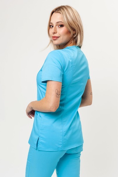 Women’s Cherokee Revolution Mock scrub top turquoise-1