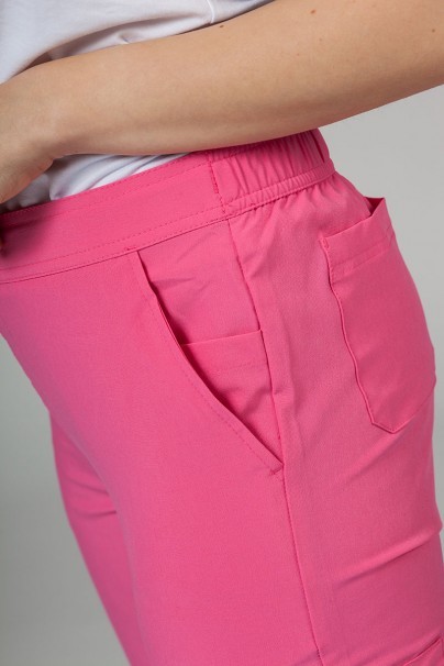 Women’s Adar Uniforms Skinny Leg Cargo scrub trousers azalea pink-5