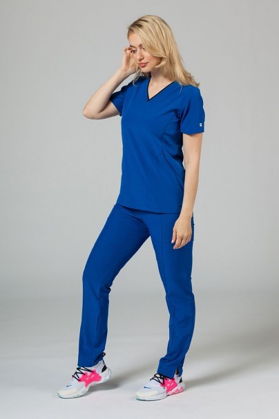 Women’s Maevn Matrix Impulse Stylish scrub top royal blue-1