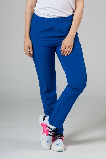 Women's Maevn Matrix Impulse Stylish scrubs set royal blue-7