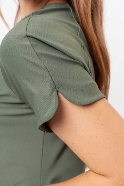 Women's Maevn Embrace Luna scrub top olive-6