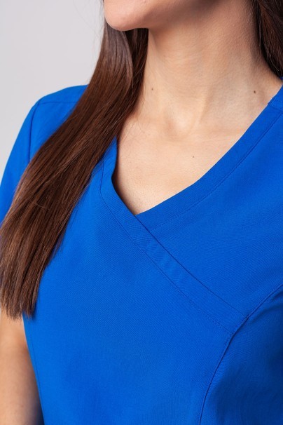 Women’s Maevn Momentum Asymetric scrub top royal blue-2