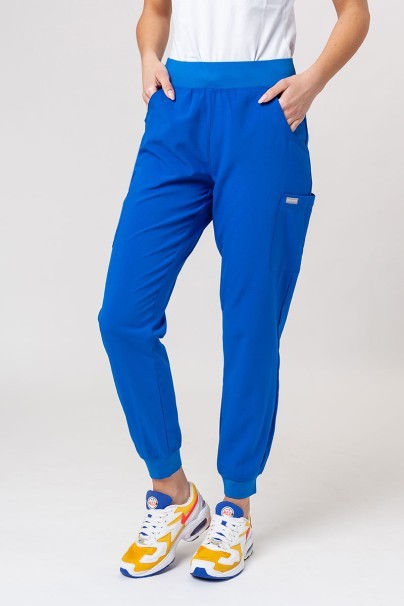 Women's Maevn Momentum scrubs set (Asymetric top, Jogger trousers) royal blue-9