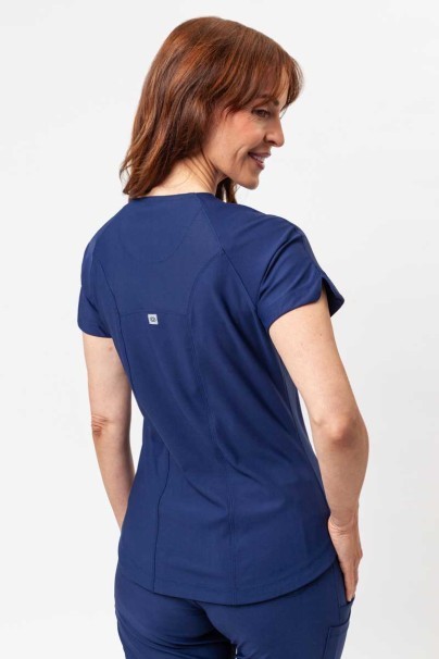 Women's Maevn Embrace Luna scrub top navy-2