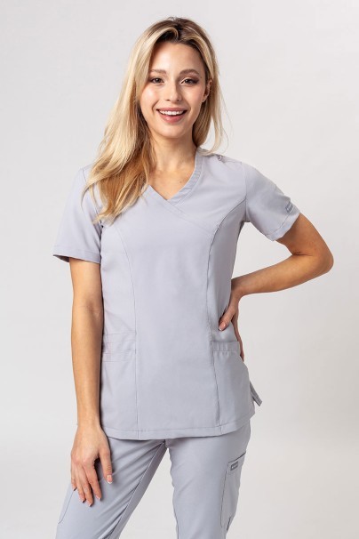 Women's Maevn Momentum scrubs set (Asymetric top, Jogger trousers) quiet grey-2