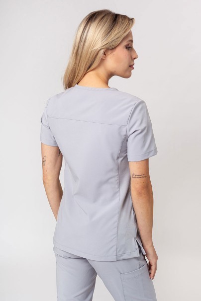 Women’s Maevn Momentum Asymetric scrub top quiet grey-2