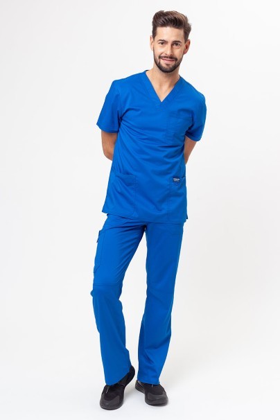 Men's Cherokee Revolution V-neck scrub top royal blue-5