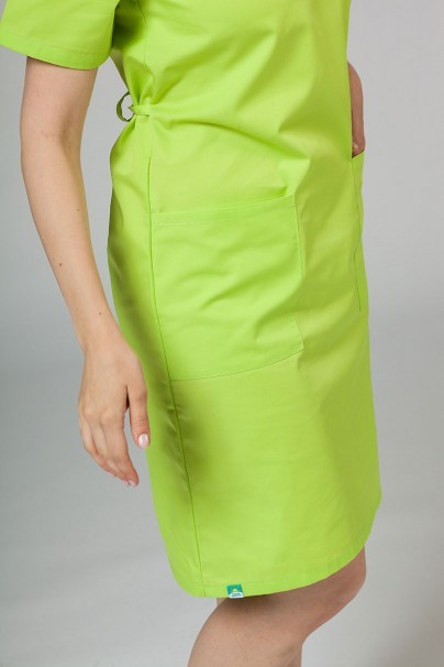 Women’s Sunrise Uniforms straight scrub dress lime-3