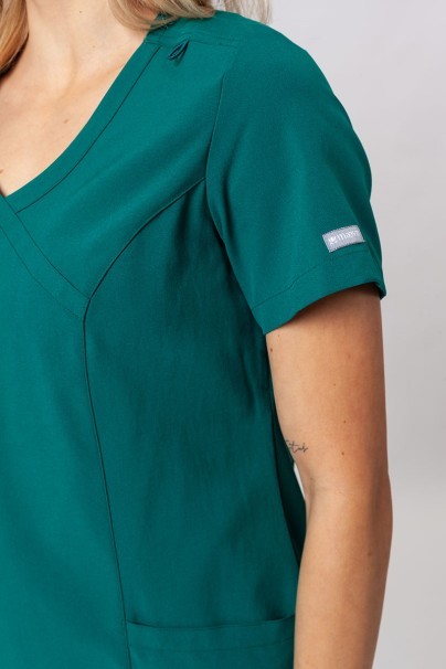 Women’s Maevn Momentum Asymetric scrub top hunter green-4