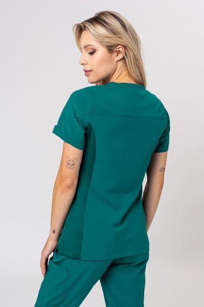 Women’s Maevn Momentum Asymetric scrub top hunter green-2