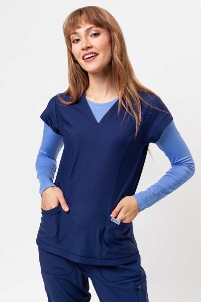 Women's Maevn Embrace scrubs set (Zoe top, Mia trousers) navy-3