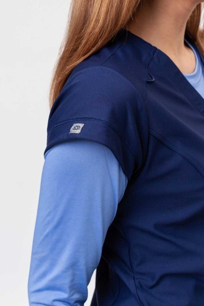 Women's Maevn Embrace Zoe scrub top navy-5