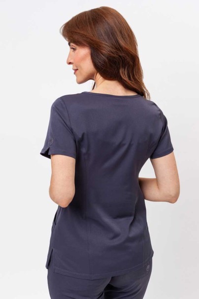 Women's Healing Hands Madison scrub top pewter-2