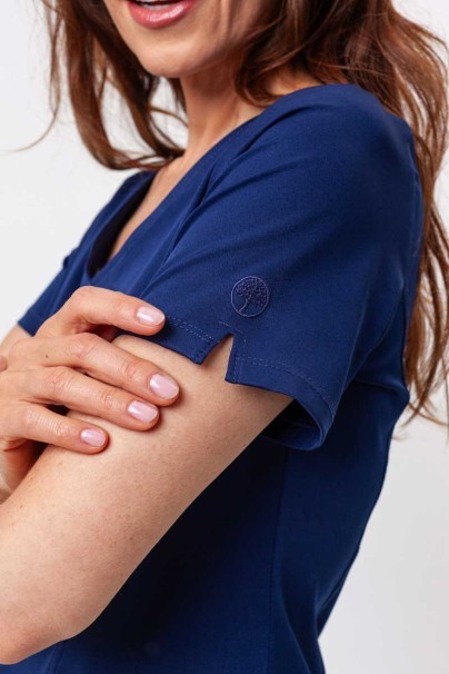 Women's Healing Hands scrubs set (Madison top, Renee trousers) navy-7