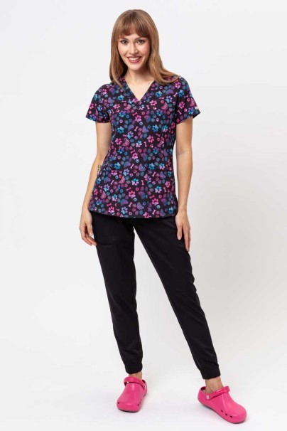 Women’s Maevn Prints scrub top Ombre Paws-2